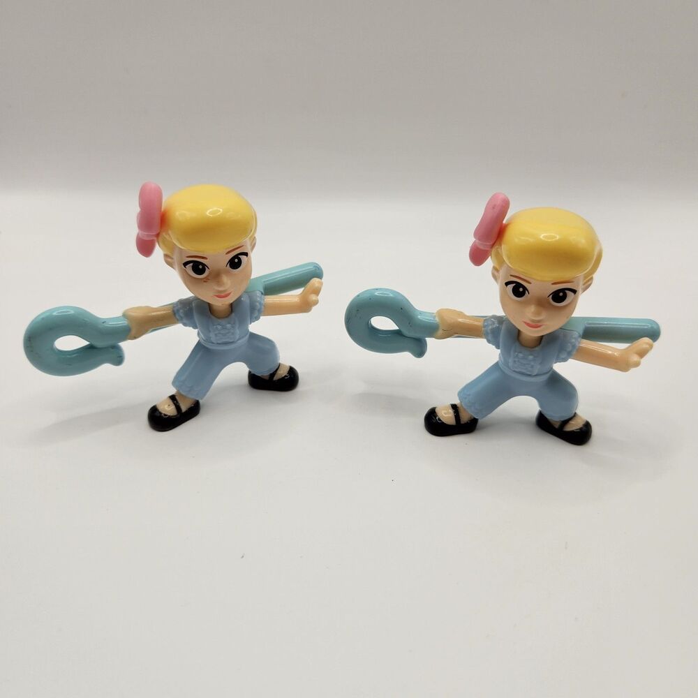 Disney Pixar Toy Story Bo Peep McDonalds Toys Lot 2 Figures With Cane